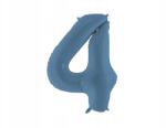 Party Deco Fólia lufi, Size 4, 86cm, sötétkék, héliummal, levegővel is felfújható