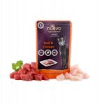 nuevo Premium tasak, nedves macskaeledel, marha, csirke, 85g