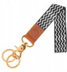  SmithLane Kulcstartó póráz, valódi bőr, nylon, kulcstartó medál (1016)