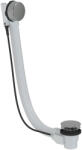 CERANO - Bowdenvezérlésű kádlefolyó garnitúra 6/4 - 72 mm-es dugóval - szifon nélkül - króm - 80 cm (CER-676693)