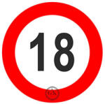 Gyertyakovács Díszített ostyalap, születésnap, 18, 20cm (A128)