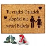 Decortrend Lábtörlő Ajtó Elé, vastag, 40x60CM Cipőtisztító Kókuszrost (LAS-203-RZADZI-DZIAD)