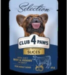 CLUB 4 PAWS Premium Plusz Alutasakos Válogatás Marhahússal és Zöldséggel zselében 85g - kutyazoo