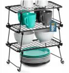 Vilde 3x Konyhai polc fém kiegészítő, asztallap, szekrény, állvány, rendszerező (5900670108905)