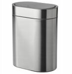 IKEA Rozsdamentes acél szemeteskosár, Ikea, gombfedéllel, Brogrund, 4l (704.333.64)