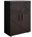 Vicco Irma fürdőszoba szekrény, 60 cm, magasfényű antracit