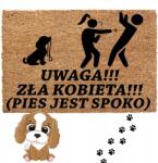 Decortrend Lábtörlő, bejárati ajtó alá, kókuszrost, 40×60cm, csúszásgátló, vastag (063609)