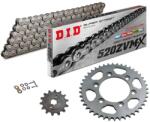 D. I. D Set lanț DID 520ZVM-X, culoare standard, Honda CB500F, tip PC63, an model 2021-/ CB500X, tip PC64, an model 2019-/ CBR500R, tip PC62, an model 2021-/ CB500 Hornet, model, an / PC2004, an PC72, anul mo