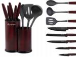 Edenberg Kések, konyhai eszközök, 9 részes, állvány, 7809 (ZESTAW NOŻE PRZYBORY KUCHENNE EB-7809)