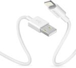 Dudao Cablu pentru incarcare si transfer de date Dudao L1L, USB/Lightning, 3A, 1m, Alb (6970379613757)
