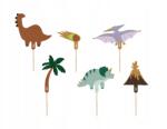 Party Deco Tortadísz, dinoszauruszok, 8-12cm, 6db