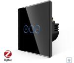 Luxion Intrerupator Simplu cu Variator cu Touch din Sticla LUXION, protocol Zigbee, Negru, LX-ZT-D101G-B (LX-ZT-D101G-B)