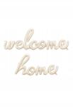 Party Deco Fólia lufi Welcome Home, cappuccino színű, 335×71cm, 258×55cm