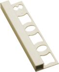 Profil-EU Lezáró profil "szögletes" elefántcsont, PVC, hossz 250 cm, élmagasság 8 mm, LH825003 (H0100803)