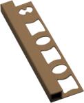 Profil-EU Lezáró profil "szögletes" karamell, PVC, hossz 250 cm, élmagasság 8 mm, LH825028 (H0100828)