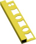 Profil-EU Lezáró profil "szögletes" sárga, PVC, hossz 250 cm, élmagasság 8 mm, LH8250Y (H0100809)