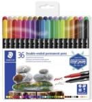 STAEDTLER Alkoholos marker készlet kétvégű 0.4/2.0 mm Design Journey Twin-tip 36 különböző szín