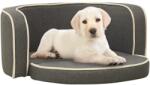vidaXL Dog sofa 76x71x30 cm grey 171116