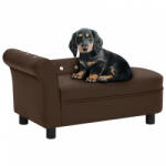 vidaXL Dog sofa 83x45x42 cm brown pleather 171093