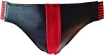 Rouge Leather Jocks with Stripe Black/Red, XL