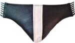 Rouge Leather Jocks with Stripe Black/White, XL