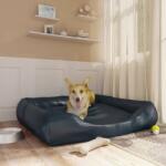 vidaXL 120x100x27 cm navy pleather/plush 171237