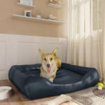 vidaXL 80x68x23 cm navy pleather 171235