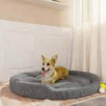 vidaXL 110x90x23 cm grey plush 171390