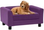 vidaXL Dog sofa 60x43x30 cm burgundy pleather 171073