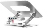 Unitek Stand Laptop Ajustatil + USB-C HDMI Hub UNITEK D1109B01 PD 100W Aluminiu (4894160053633) Suport laptop