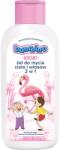 Bambino Kids Bolek and Lolek tusfürdő gél és sampon 2 in 1 Flamingo 400 ml