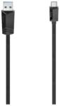 Hama Cablu de date Hama 205143, USB-C - USB-A, 1.50 m (Negru) (Hama 205143)