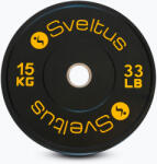 Sveltus Olimpiai bumper tárcsa Sveltus Training Olympic Disc 15 kg black Súlytárcsa