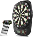 Juskys Darts electronic cu afișaj LCD și 18 săgeți, 32 jocuri, USB (302191)