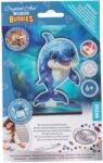 Craft Buddy Kit de broderie cu diamante Craft Buddy - Crystal Art Buddies: Delfin, 7 piese (CBCAFGR-31GEN046)