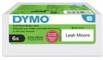 DYMO 2234187, 89 мм x 41 мм, за табелки с имена, подвижни, бели, оригинални хартиени етикети, 6 x 300 бр (2234187)