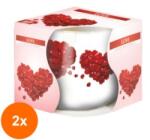 LCA Set 2 x Lumanare Parfumata in Pahar Imprimat, Love, 22 Ore (GIL-2xLCA-SN71S-05)