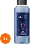 Adidas Set 2 x Gel de Dus Adidas UEFA Goal, Barbati, 400 ml