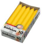 Bolsius Lumanare Cilindrica Bolsius Galben, 10 Bucati (LCA-CIB-10-211)