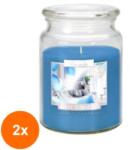 LCA Set 2 x Lumanare Parfumata in Borcan cu Capac - Anti - tabac, 100 Ore (GIL-2xLCA-SND99-69)