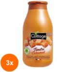 Cottage Set 3 x Lapte de Dus Cottage Caramel, 250 ml