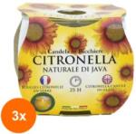 LCA Set 3 x Lumanare Citronella in Pahar 20 Ore (GIL-3xLCA-CIT-MAI)