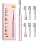 JTF Periuta de Dinti Electrica JTF J30, Roz, Inclus 6 Capete Rezerva, Cablu Reincarcare (SMT-1663)