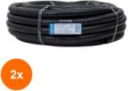 Z-tools Set 2 x Tub Flexibil, Copex, Lungime 25 m, Diametru 32 mm, fara Fir de Tragere, PVC (LIZ-2xZLN-EXT10806)