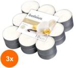 Bolsius Set 3 x 18 Lumanari Pastila Bolsius, Vanilie, Timp de Ardere 4 Ore (GIL-3xLCA-TRU-PT18-75-TS)