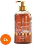 Moss & Adams Set 2 x Sapun Lichid Sherwood Forest Indulging, Moss & Adams, 500 ml