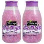 Cottage Set 2 x Gel de Dus Exfoliant Cottage cu Extract de Violete, 270 ml