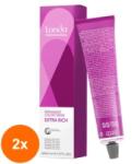 Londa Professional Set 2 x Vopsea de Par Permanenta Londa Professional Extra Rich, 9/60 Blond Solar Violet Cenusiu, 60 ml