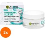 Garnier Set 2 x Gel de Fata Hidratant cu Acid Hialuronic si Aloe, Garnier Skin Naturals, 50 ml