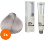Maxima Set 2 x Vopsea Profesionala de Par Maxima, 8 Metalic Lunar Grey, 100 ml